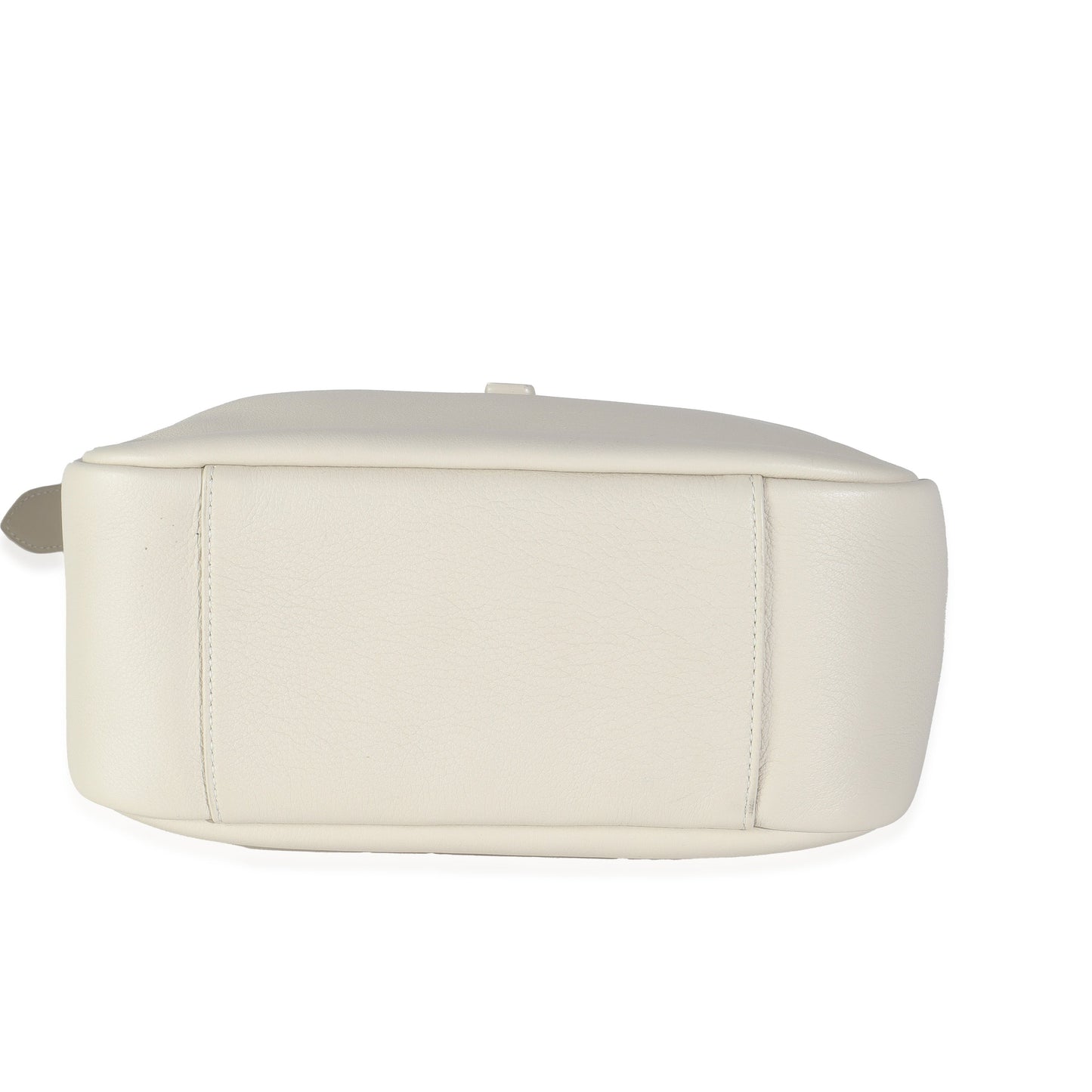 White Smooth Calfskin Small Le 5 A 7 Soft Hobo