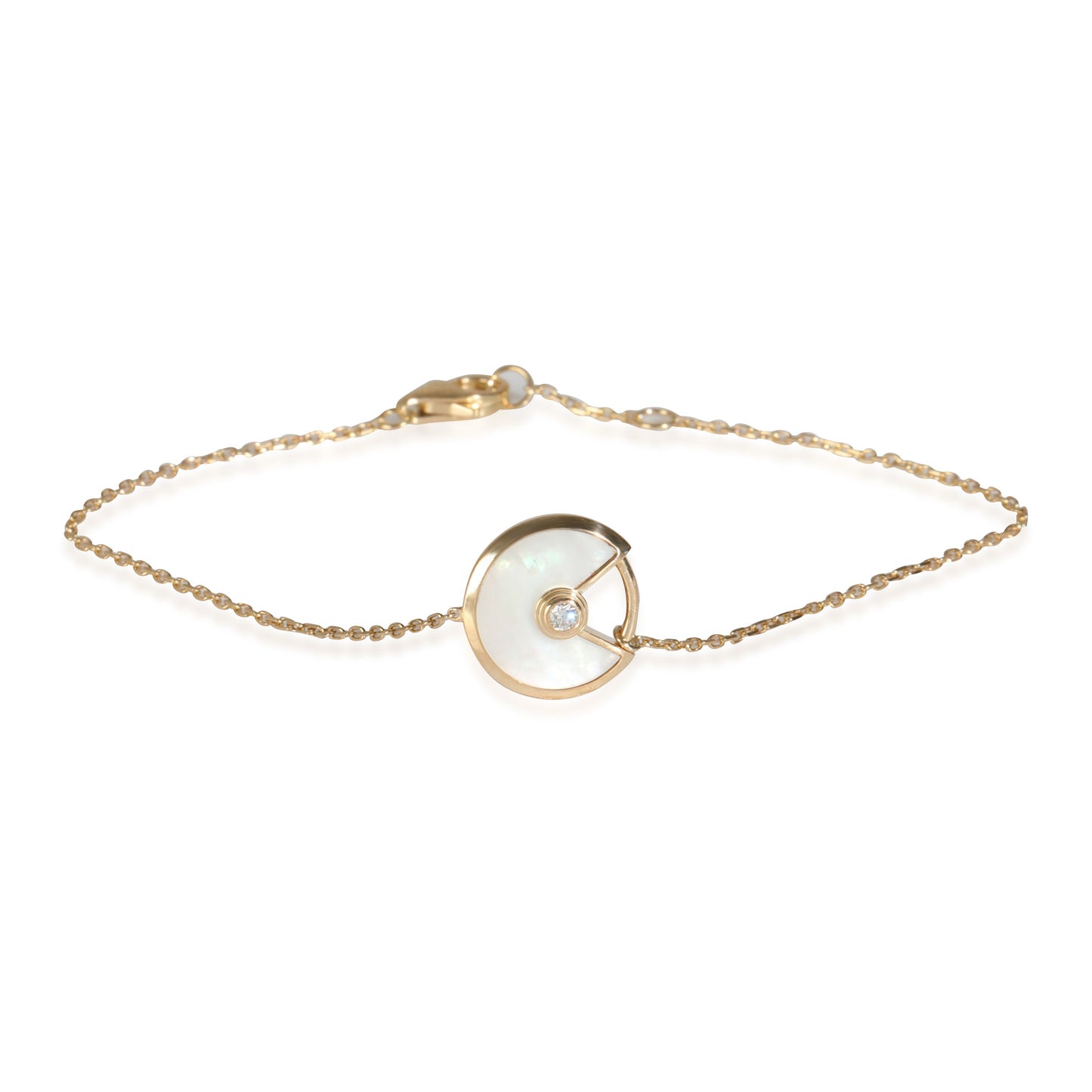 18k Yellow Gold/Mother of Pearl Amulette de Cartier Bracelet
