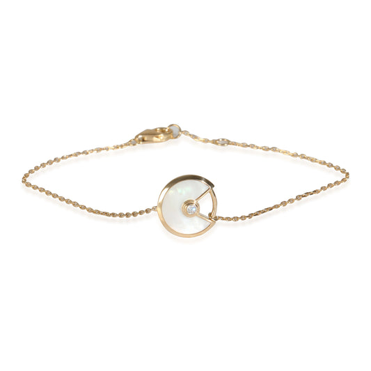 18k Yellow Gold/Mother of Pearl Amulette de Cartier Bracelet