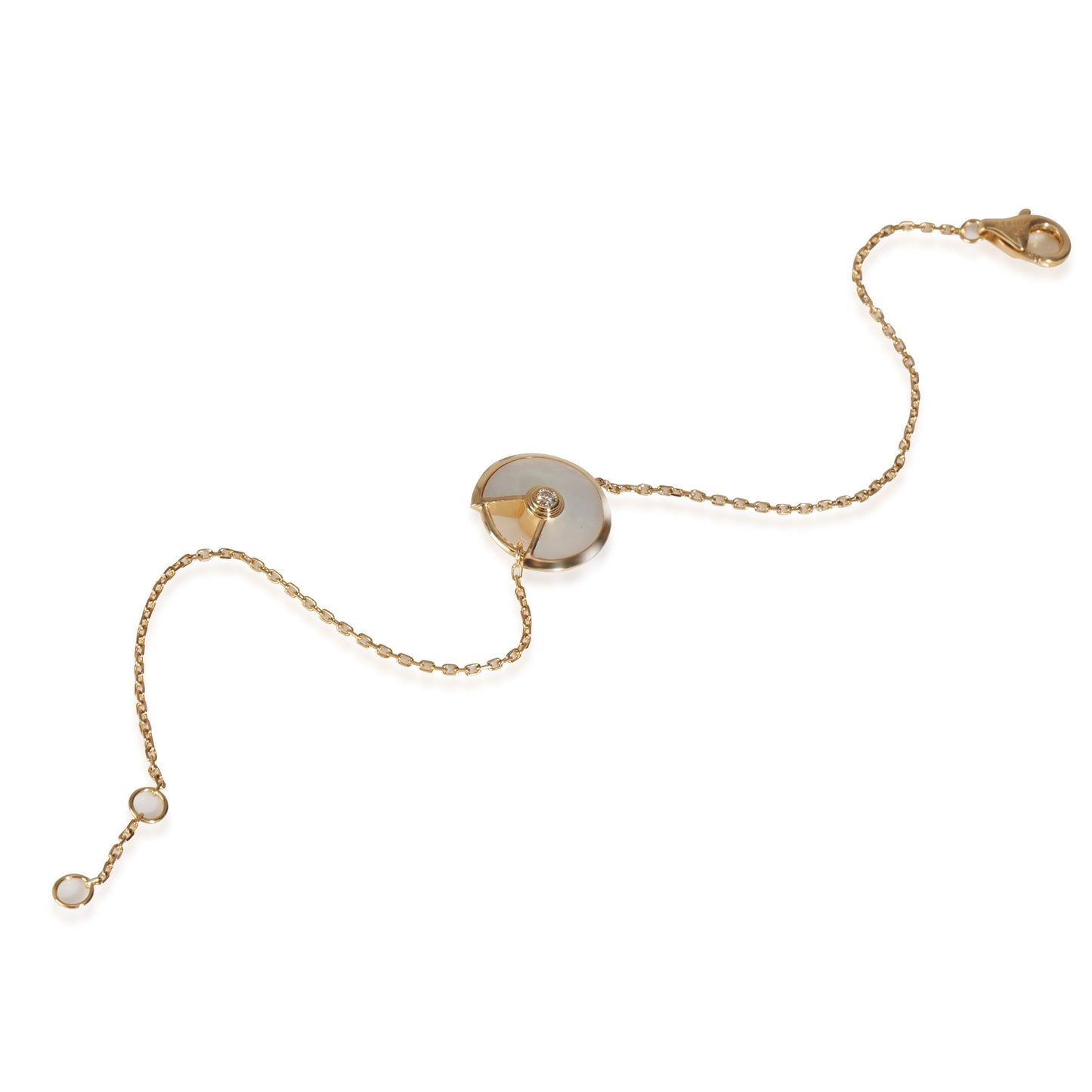 18k Yellow Gold/Mother of Pearl Amulette de Cartier Bracelet