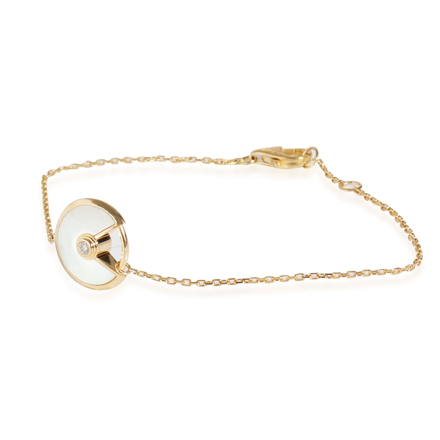 18k Yellow Gold/Mother of Pearl Amulette de Cartier Bracelet