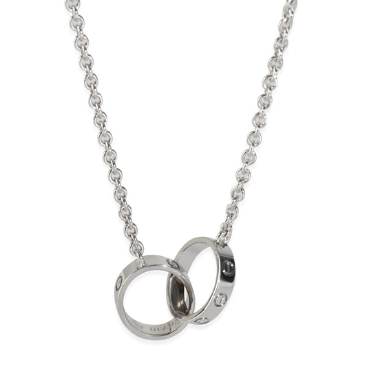 18k White Gold Love Necklace