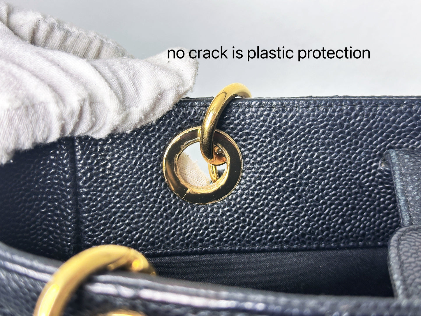 Chanel Caviar Quilted Petit Shopping Tote PST Black 1506 holo card