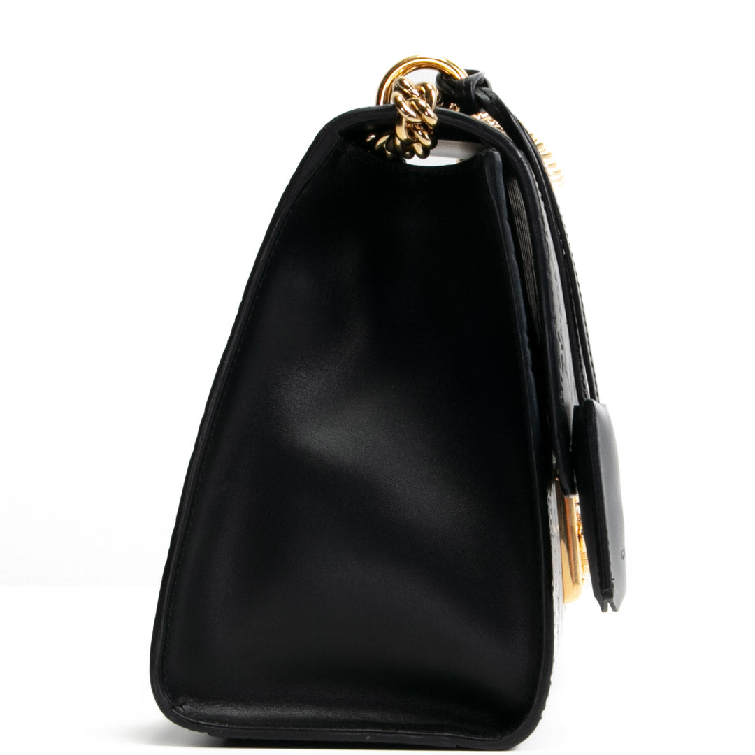 GUCCI Guccisima Medium Padlock Shoulder Bag - Black