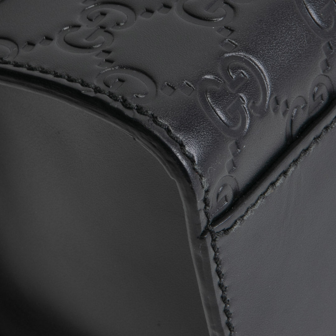 GUCCI Guccisima Medium Padlock Shoulder Bag - Black