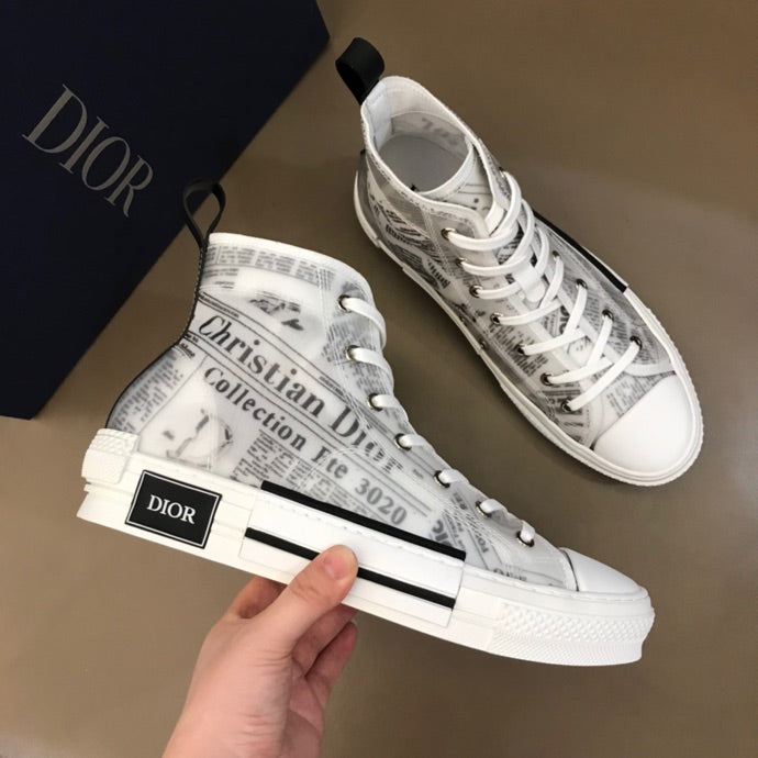 Christian Dior B23 Newspaper HIGH-TOP SNEAKER