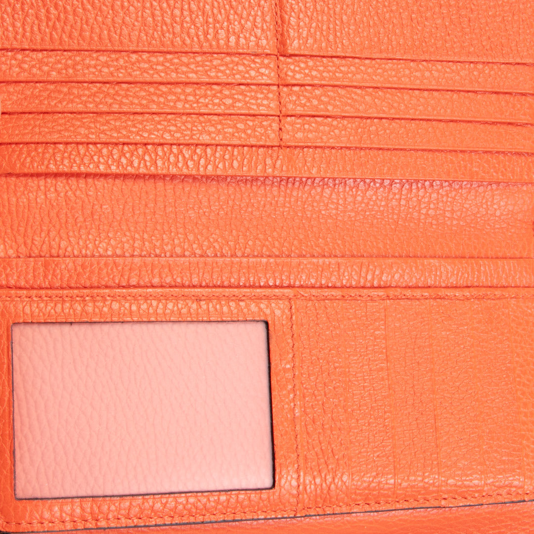 GUCCI Interlocking G Logo Wallet - Orange OUTLET FINAL SALE
