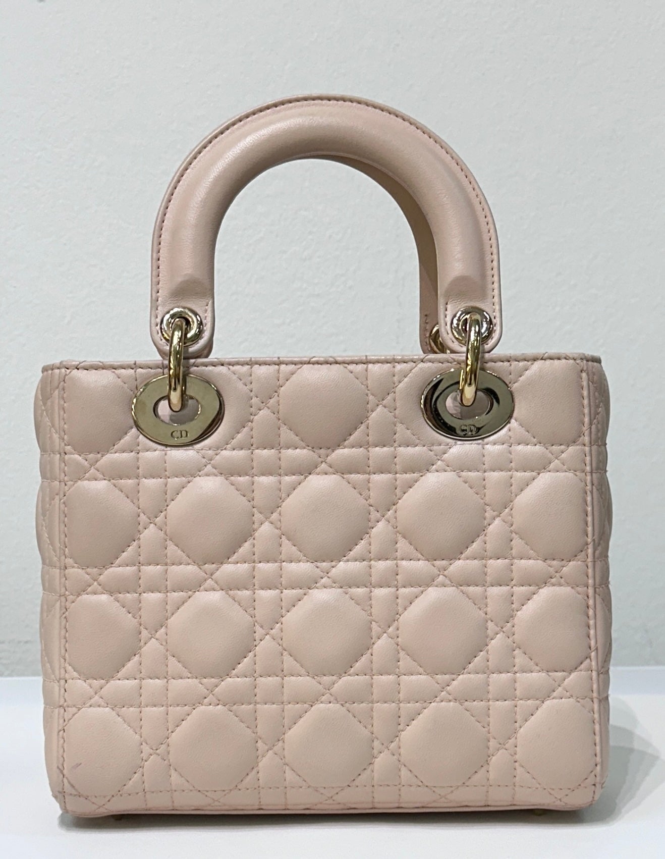 Small Lady Dior My ABC Dior Cannage Lambskin Pink