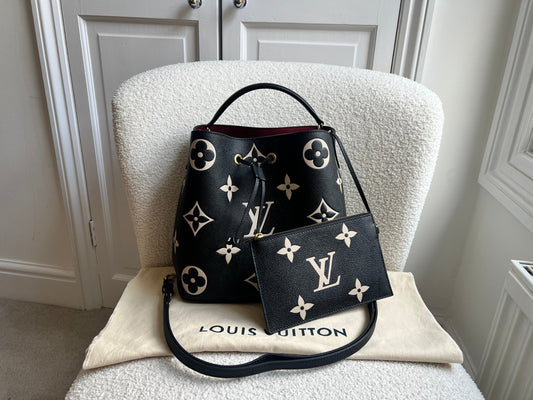 Louis Vuitton Neo Noe BB Bucket Bag in Bicolour Empeinte (RRP £2170)