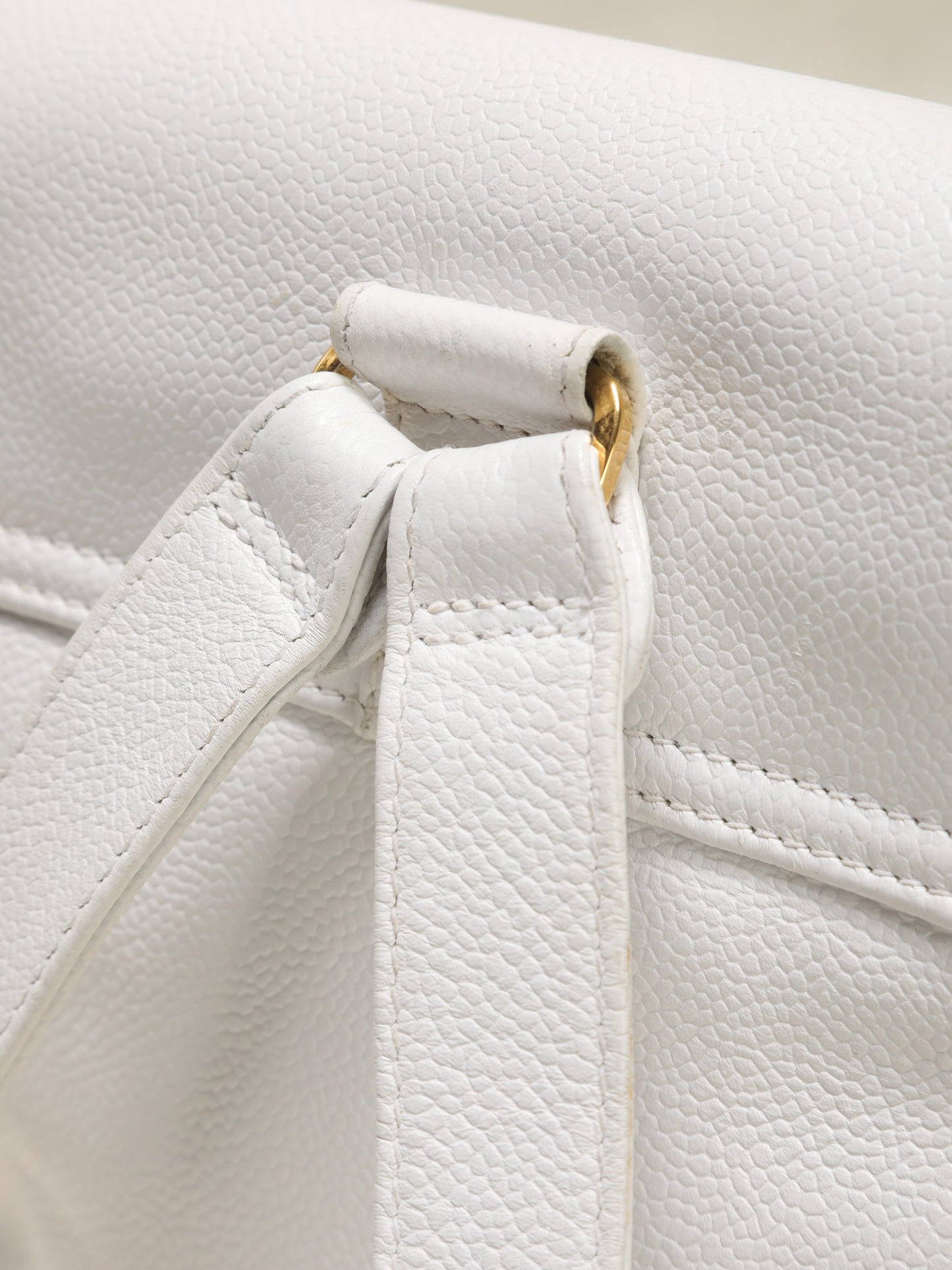 Chanel Caviar Logo Backpack