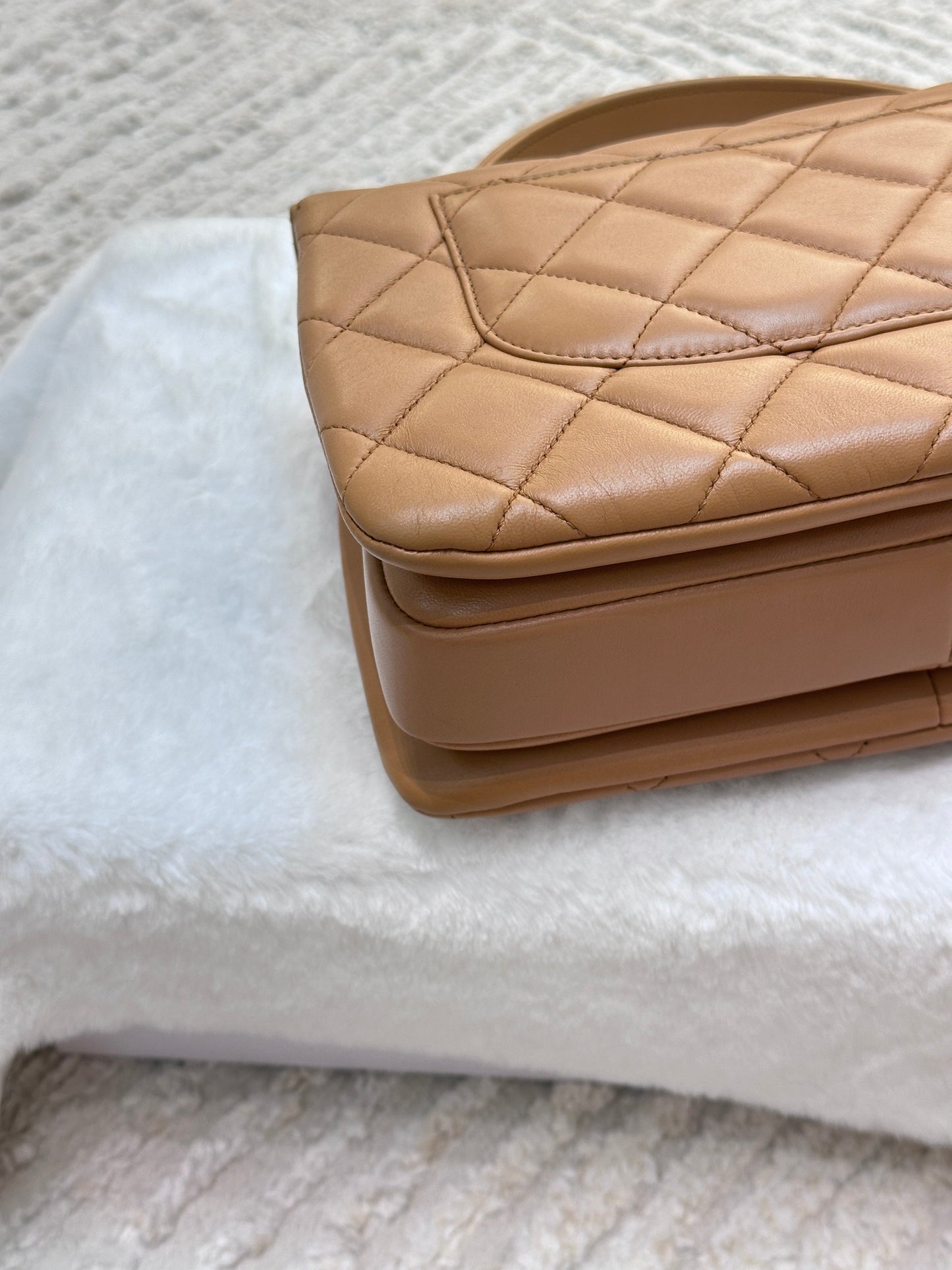 CHANEL  Small Trendy CC  Handle Flap Bag 19K Brown