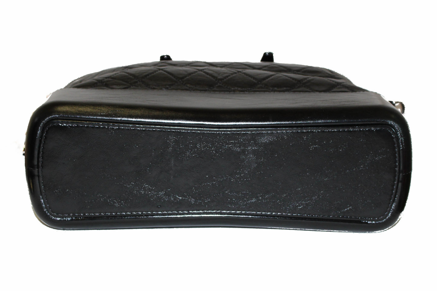 Chanel Black Aged Calfskin Quilted Large Gabrielle Shopping Tote