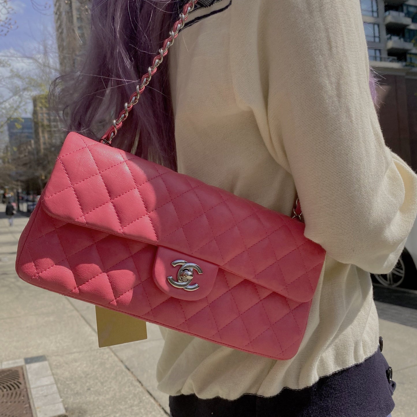 Chanel Lambskin classic flap bag TWS