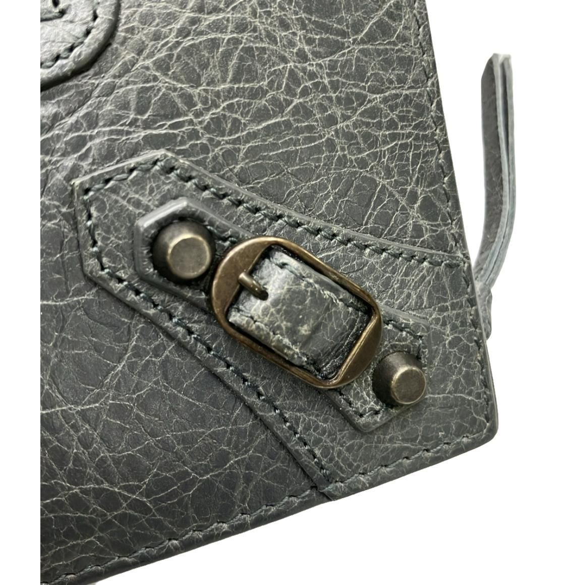 BALENCIAGA Agneau Classic Hardware Money Wallet Gris Fossile ITIUZPRTFWF8