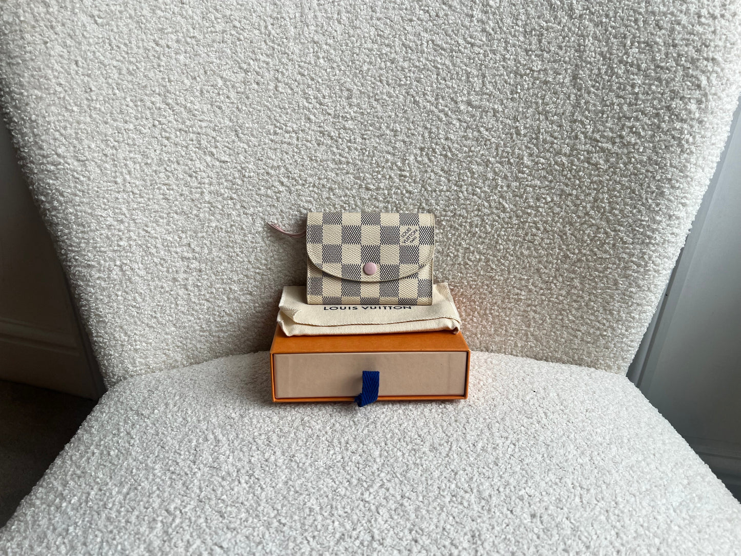 Louis Vuitton Rosalie Coin Purse in Damier Azur (RRP £305)