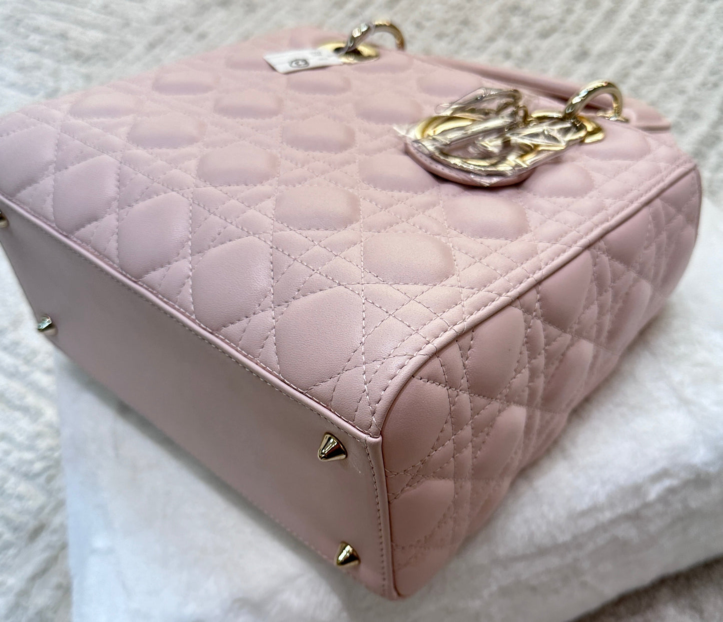 My Lady Medium Lady Dior Bag Pink Cannage Lambskin Flap Bag