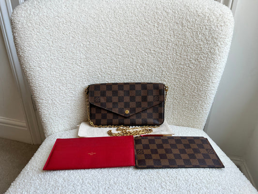 Louis Vuitton Felicie Pochette Damier Ebene (RRP £1090)