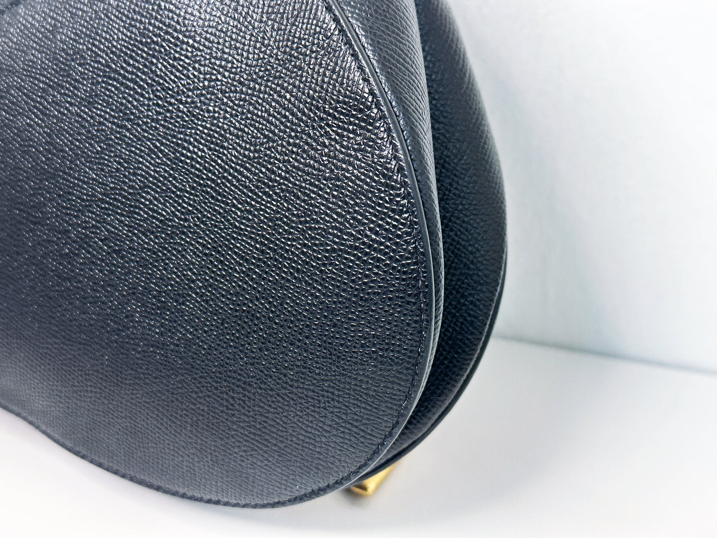 Christian Dior Saddle Bag with Strap Golden Saddle Black Calfskin 2022 year