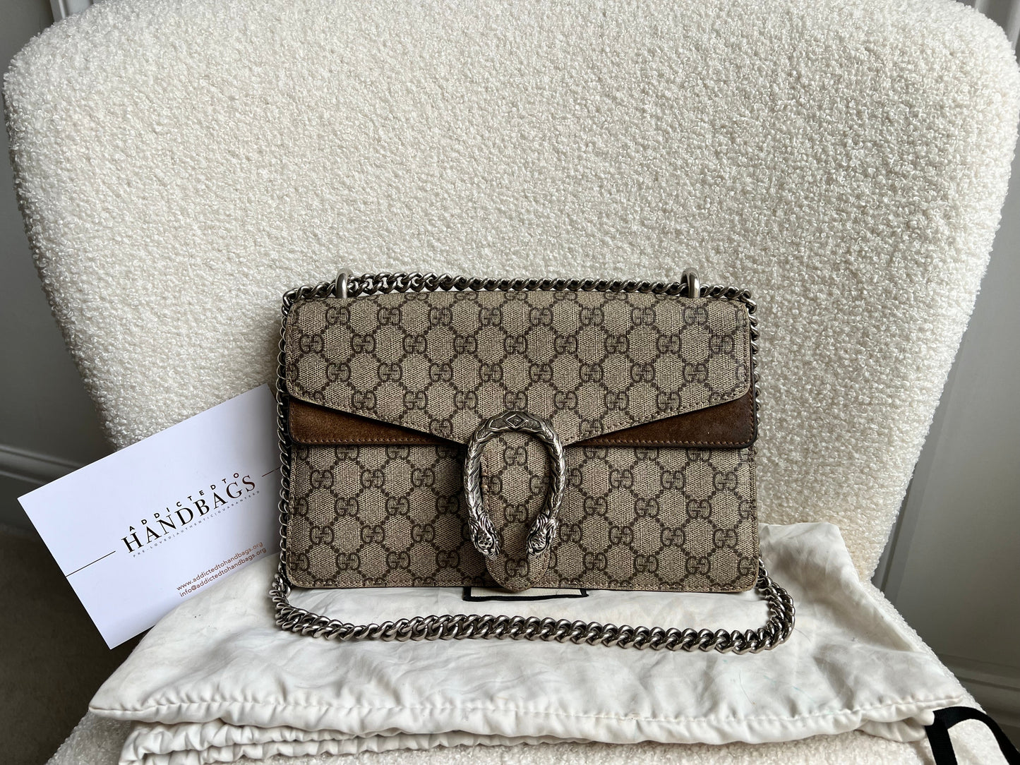 Gucci Dionysus GG Supreme Small Shoulder Bag (RRP £2,400)