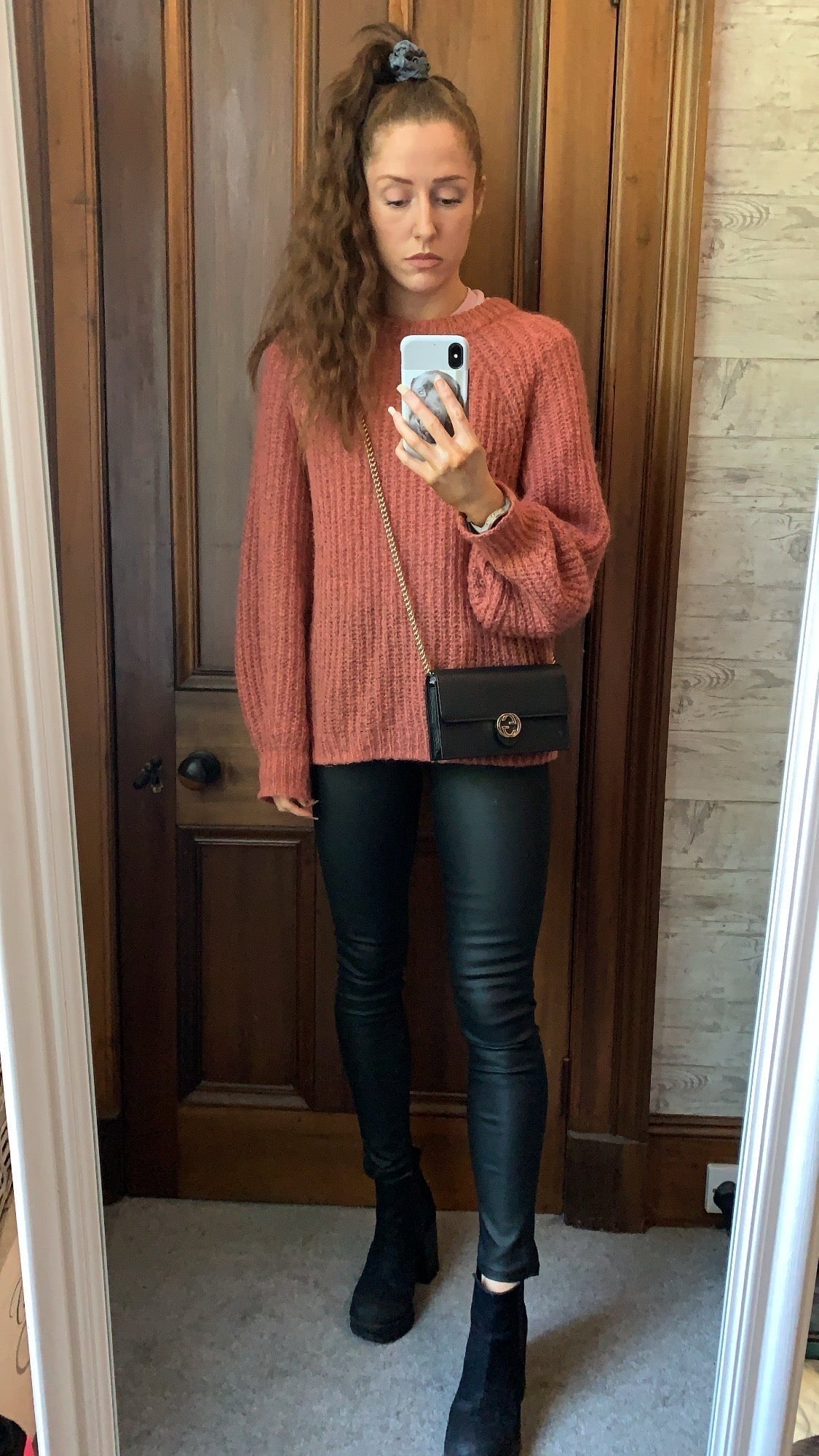 Gucci Black Interlocking GG Chain Wallet