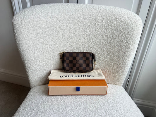 Louis Vuitton Damier Ebene Mini Pochette Accessoires (RRP £530)