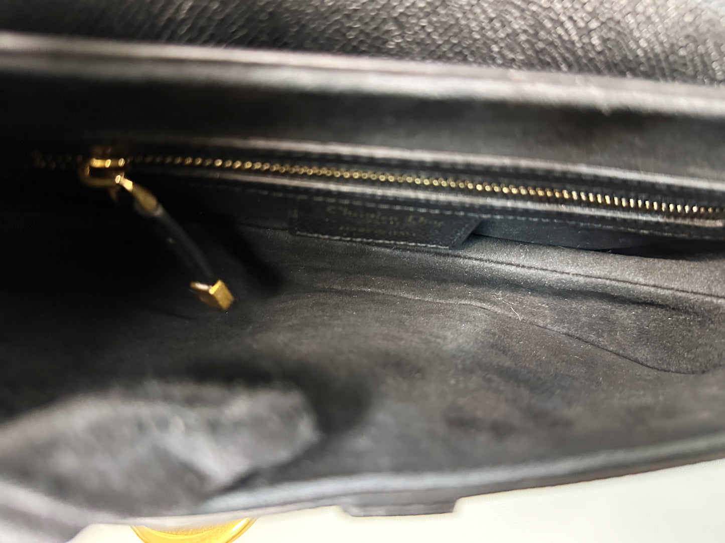 Christian Dior Saddle Bag with Strap Golden Saddle Black Calfskin 2022 year
