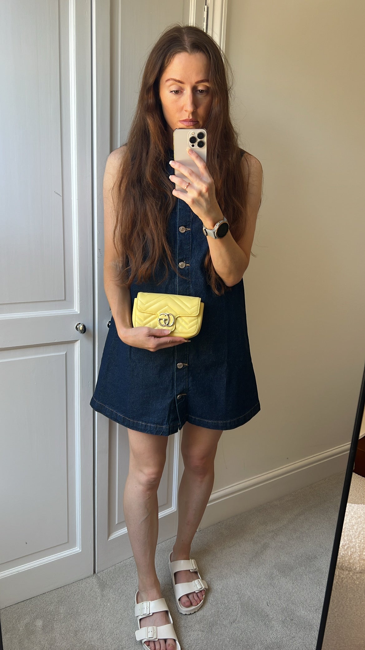 Gucci GG Yellow Marmont Super Mini Shoulder Bag (RRP £1080)