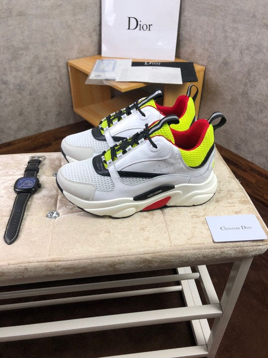 Christian Dior B22 White And Yellow Sneaker