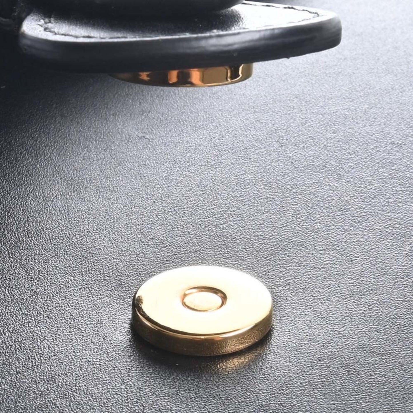 CHRISTIAN DIOR Leather Bobby Frame Bag Shoulder Black Women's