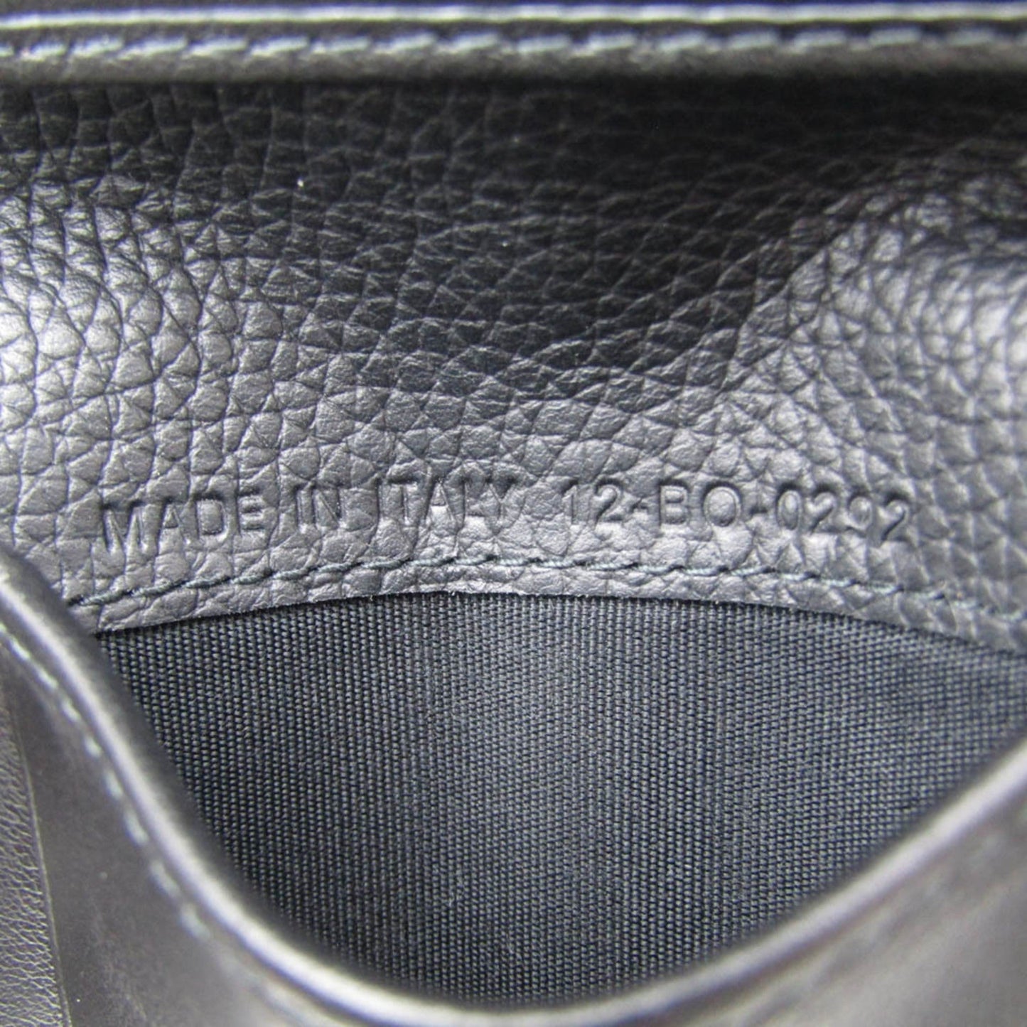 CHRISTIAN DIOR Leather Card Case Black