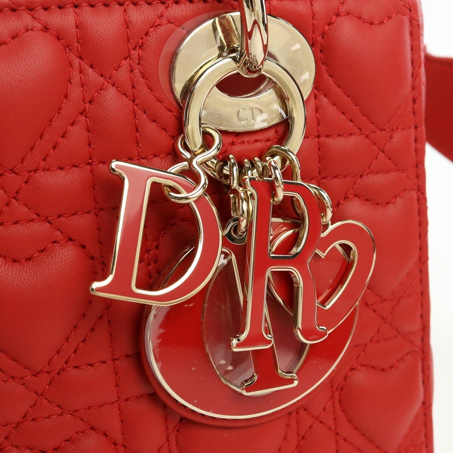 CHRISTIAN DIOR Lady Small Heart Handbag Lambskin Ladies