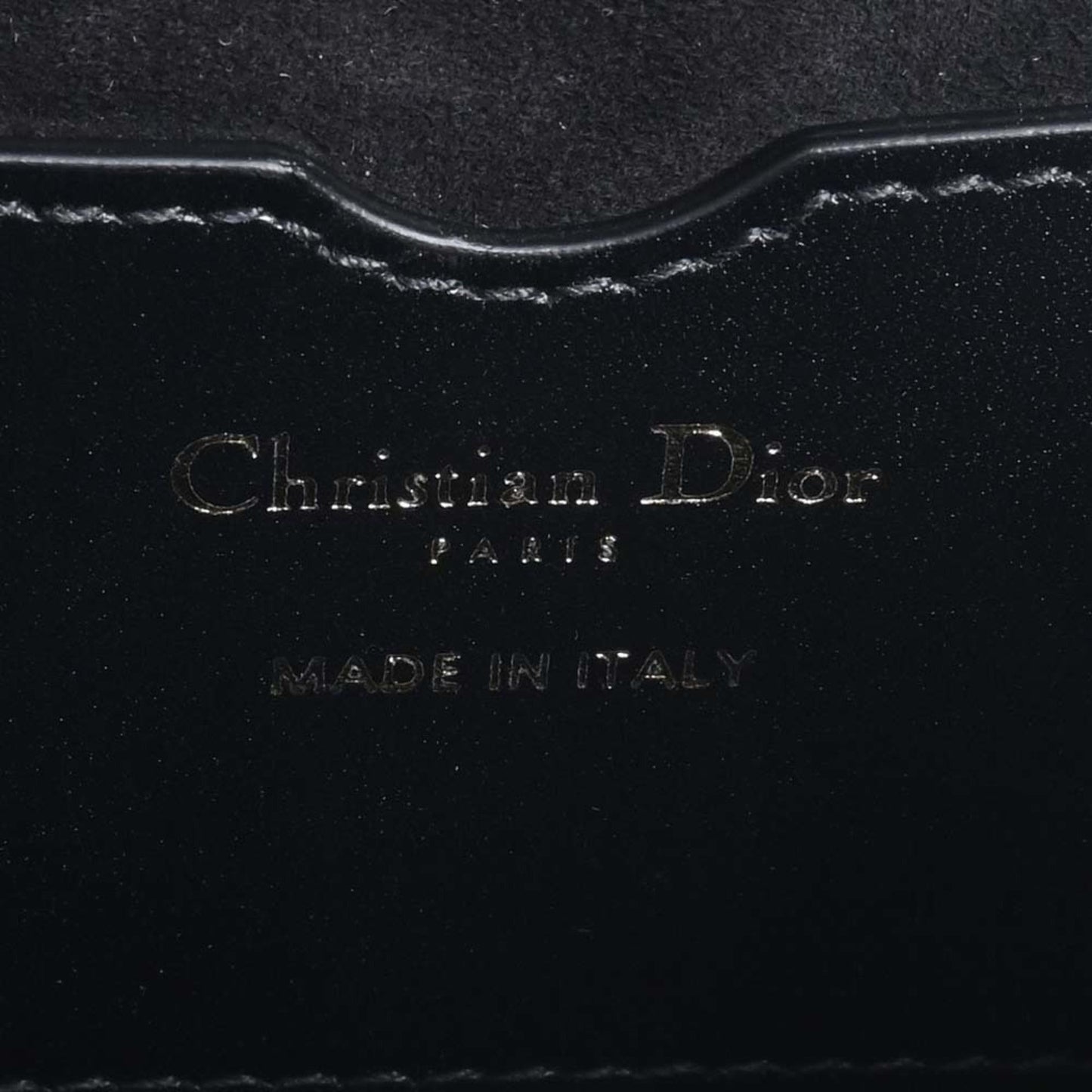 CHRISTIAN DIOR Leather Bobby Frame Bag Shoulder Black Women's