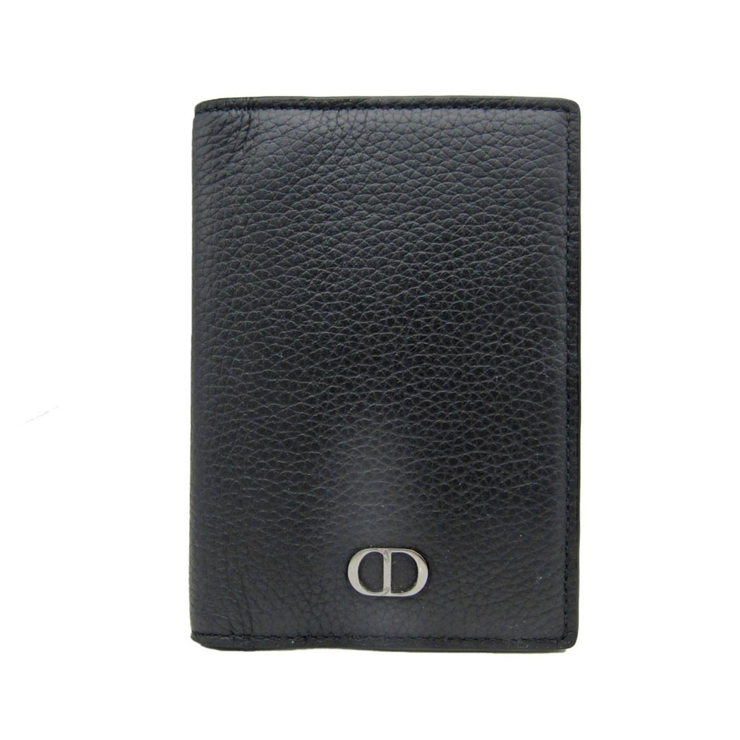 CHRISTIAN DIOR Leather Card Case Black
