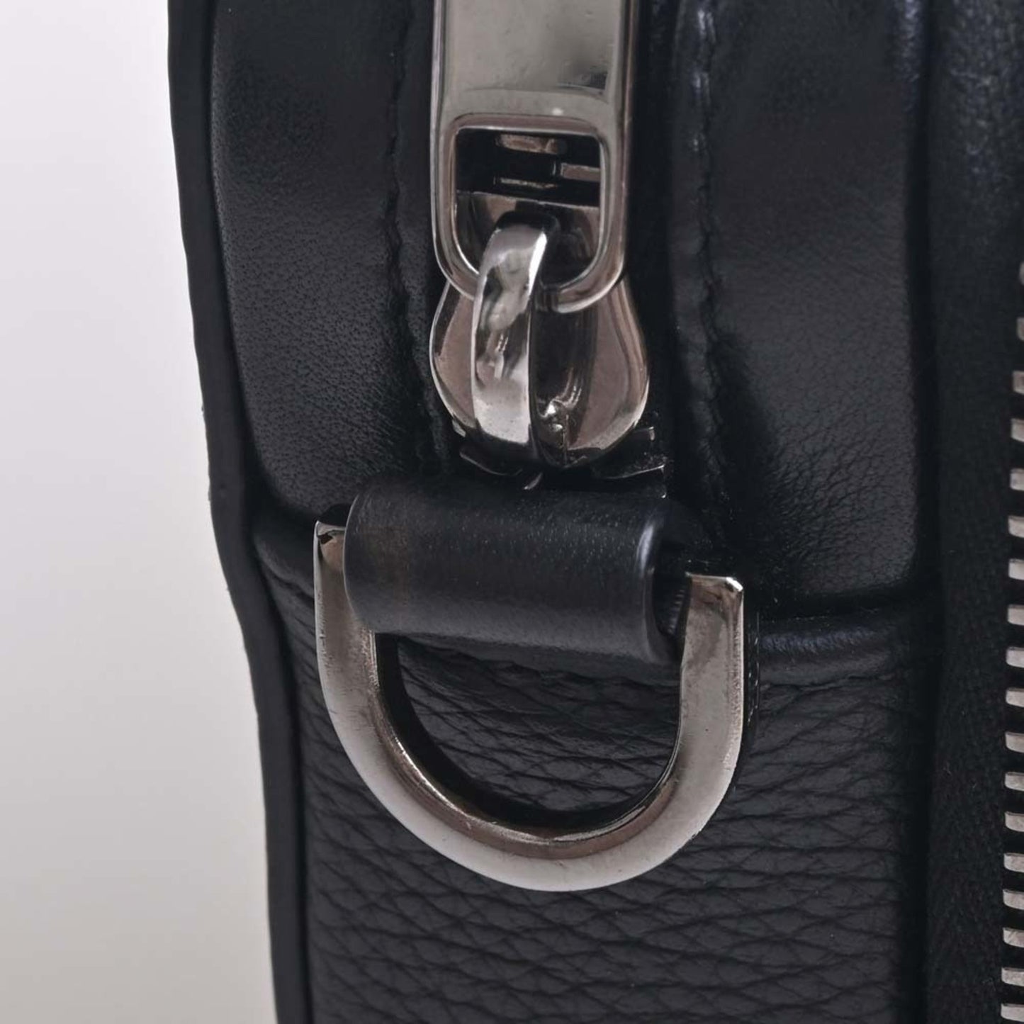 CHRISTIAN DIOR Leather Bag Shoulder Black Men's