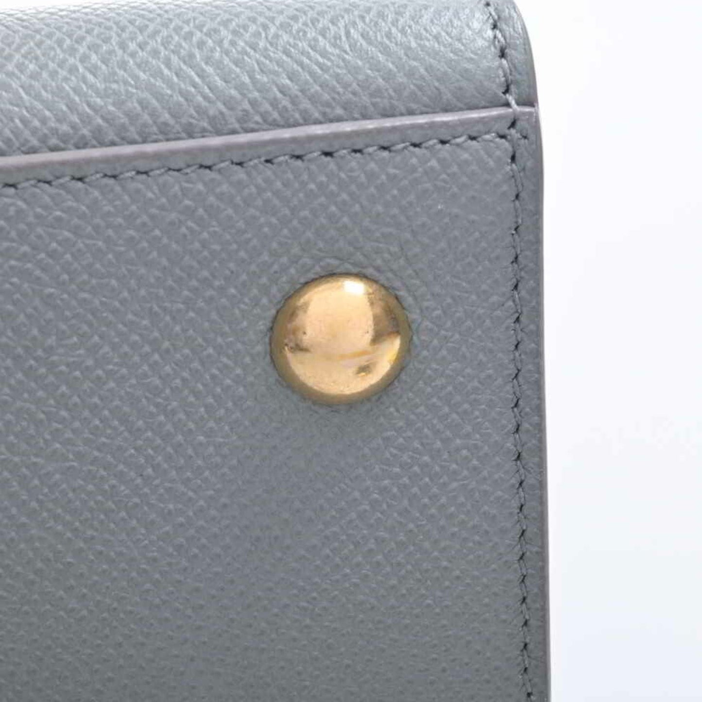 CHRISTIAN DIOR Leather Montaigne 30 Saint Honore Medium Handbag Gray Ladies