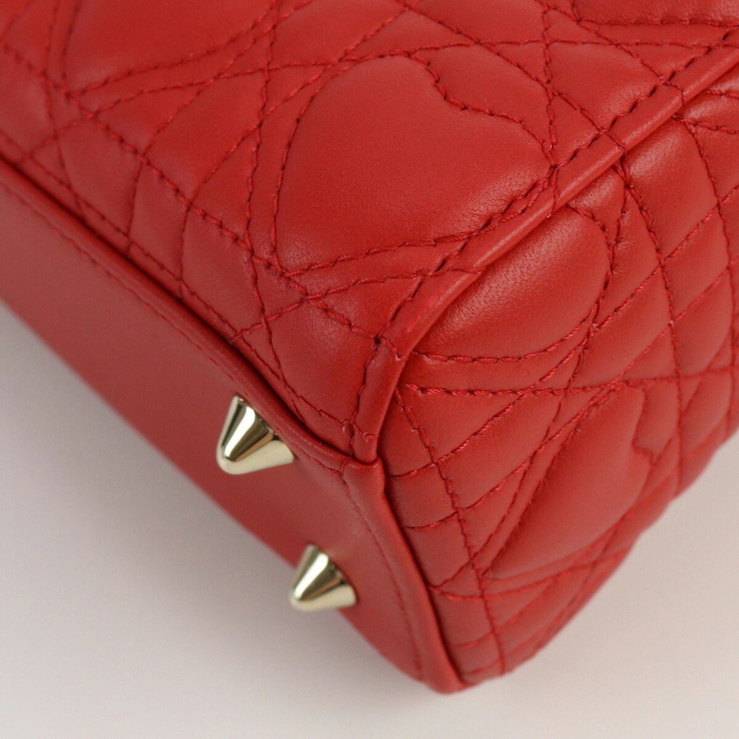 CHRISTIAN DIOR Lady Small Heart Handbag Lambskin Ladies