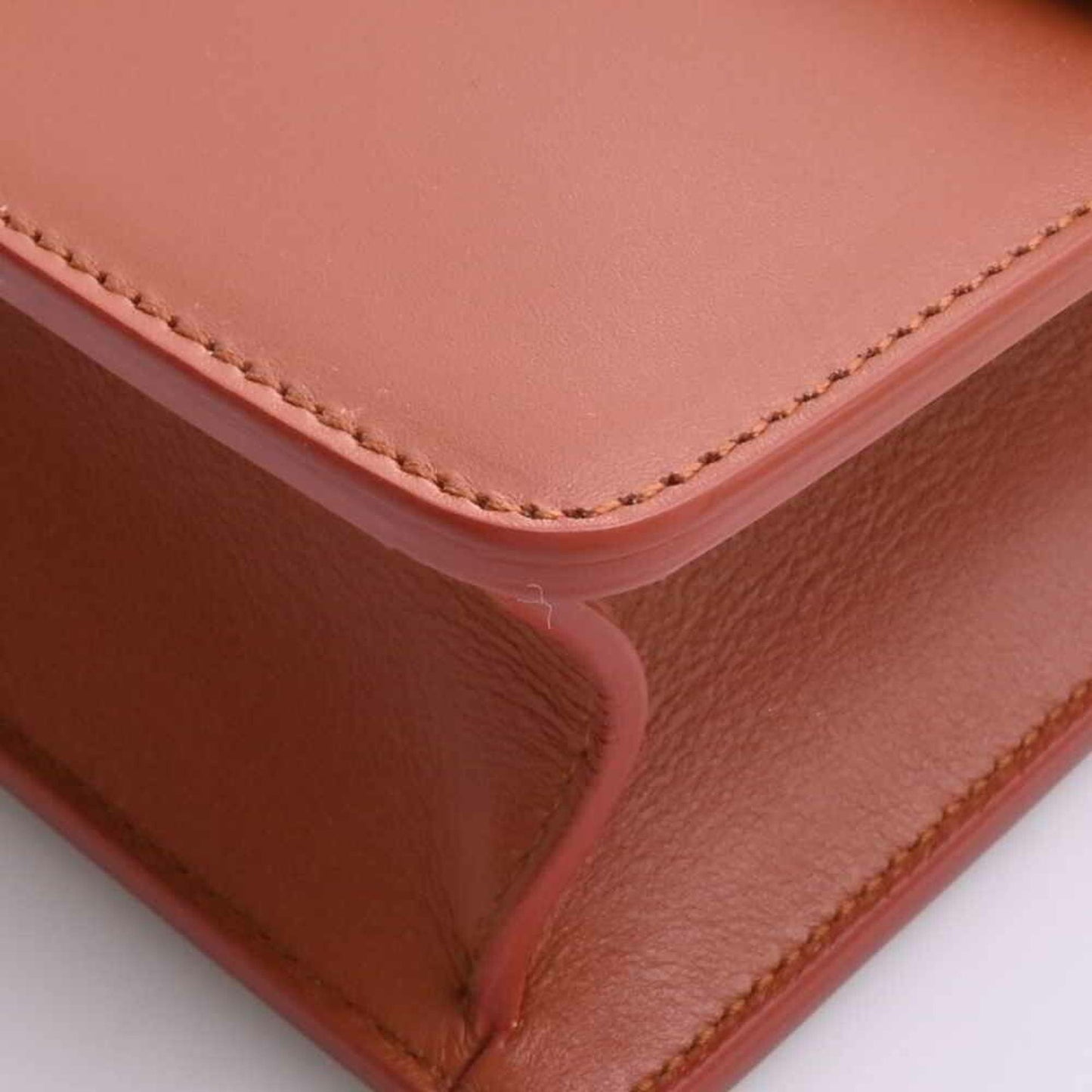 CHRISTIAN DIOR Leather Montaigne Shoulder Bag M9203UMOS Brown Women's