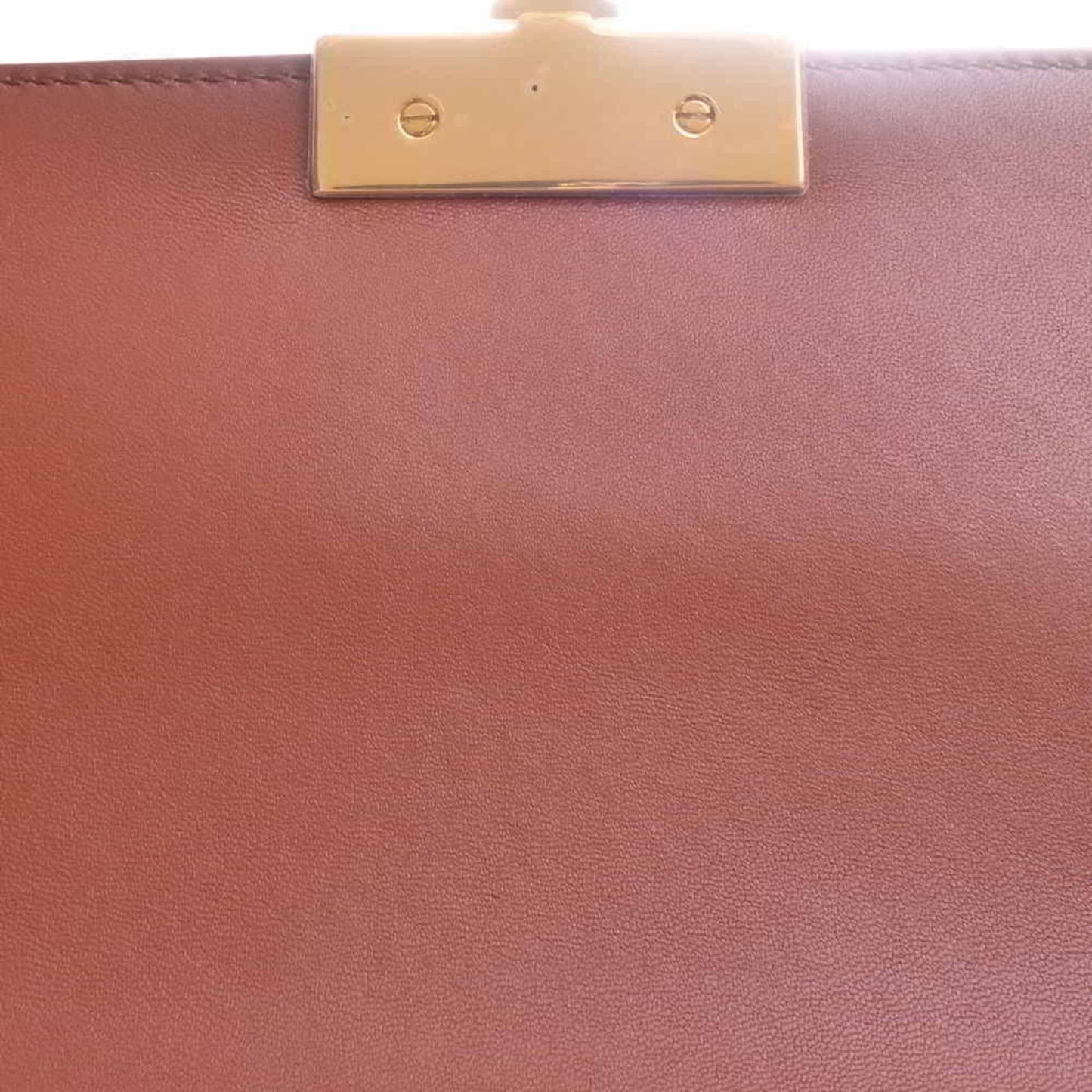 CHRISTIAN DIOR Leather Montaigne Shoulder Bag M9203UMOS Brown Women's