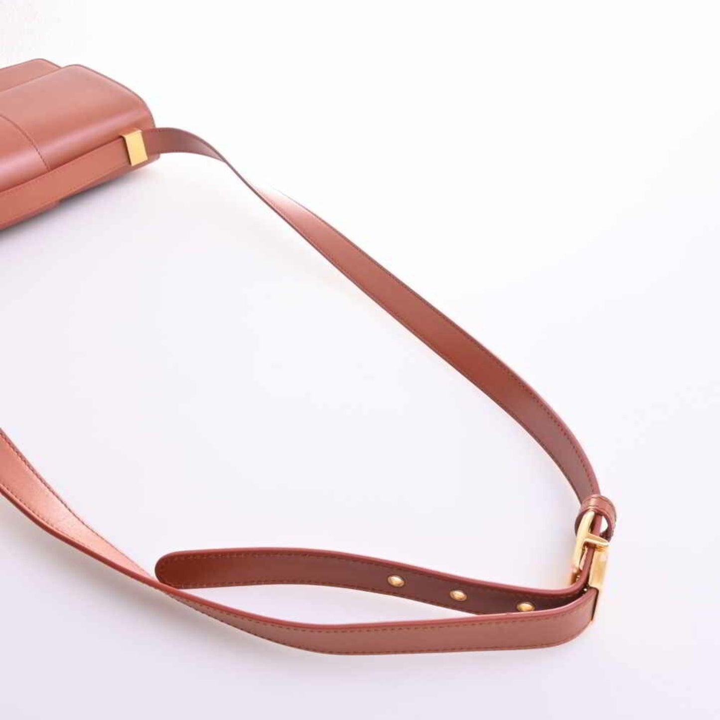 CHRISTIAN DIOR Leather Montaigne Shoulder Bag M9203UMOS Brown Women's