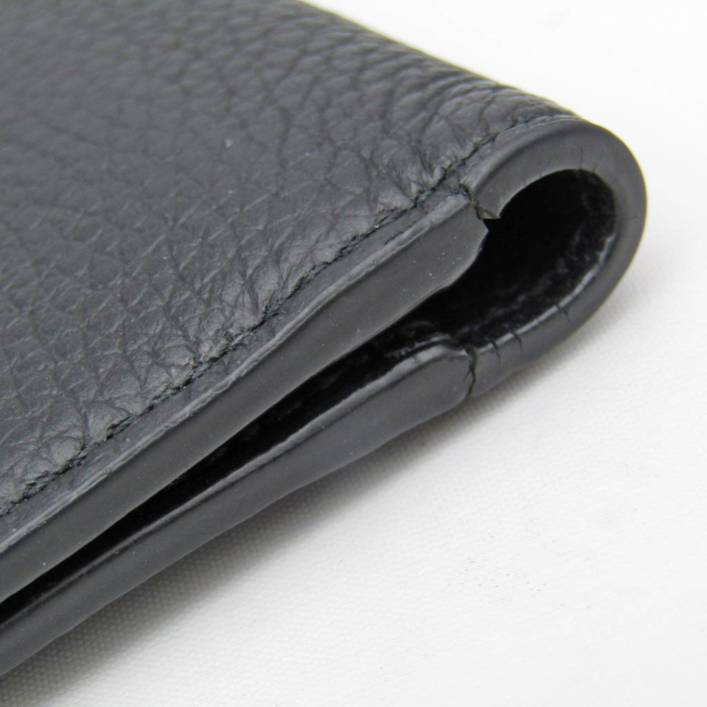 CHRISTIAN DIOR Leather Card Case Black