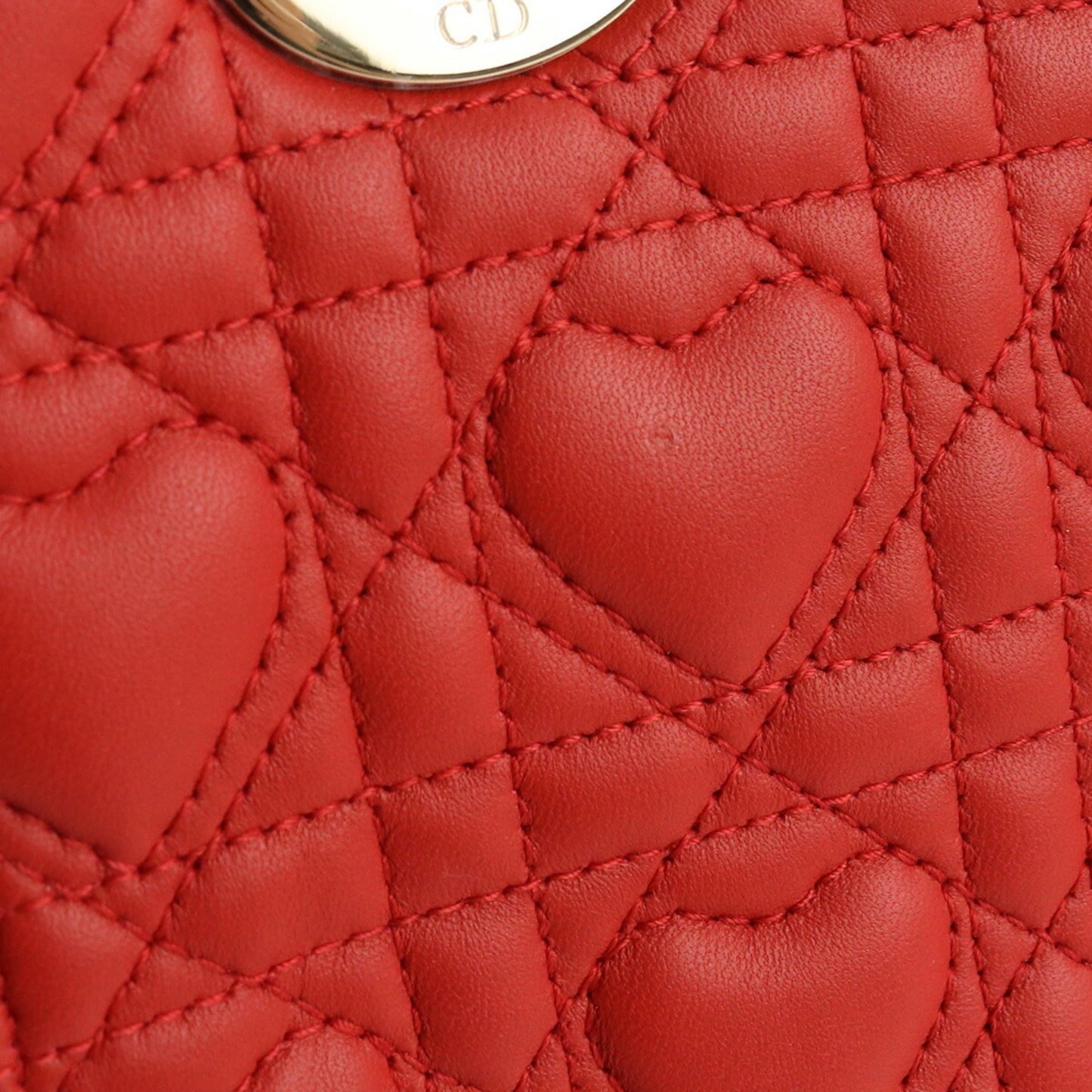 CHRISTIAN DIOR Lady Small Heart Handbag Lambskin Ladies