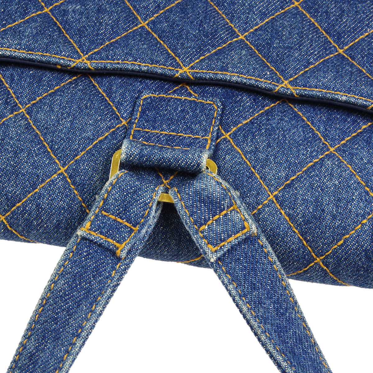 Chanel * 1990s Classic Flap Backpack Medium Denim