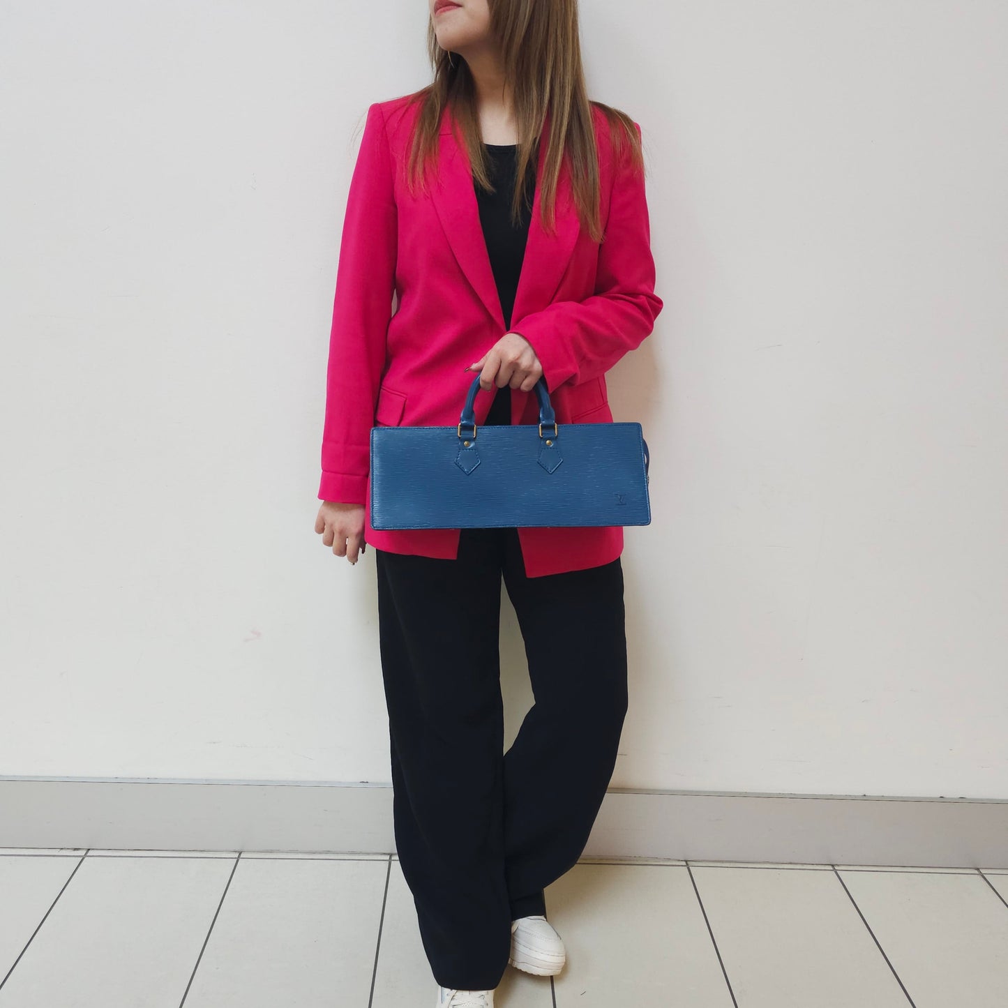 Louis Vuitton Blue Triangle HandBag TWS