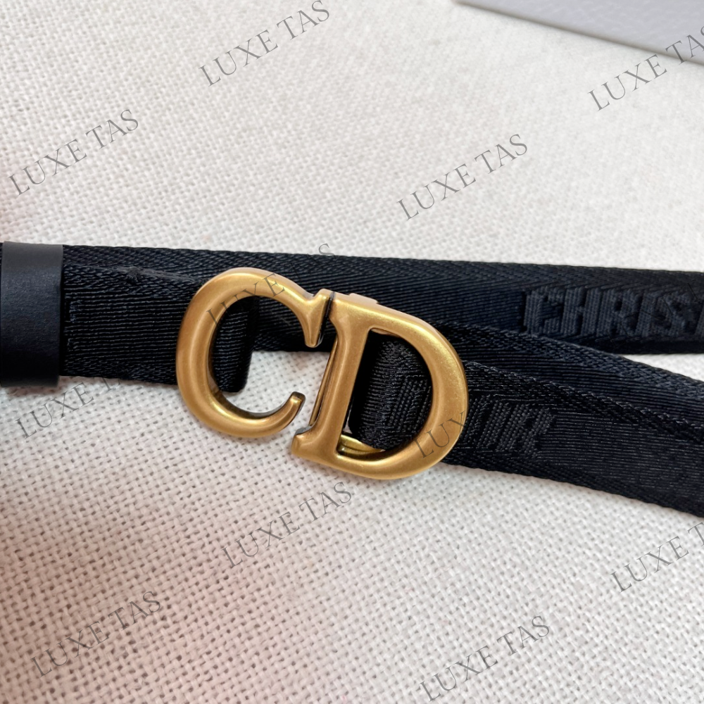 20mm Black Jacquard Saddle Belt Designer Belts for Women