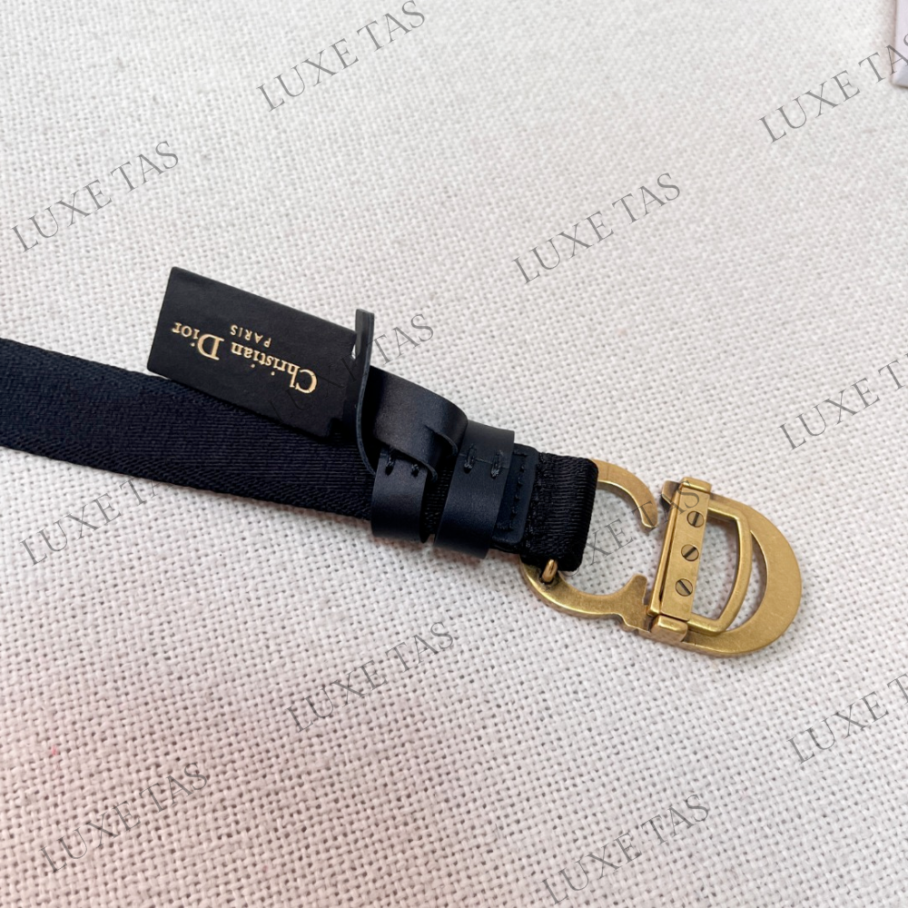 20mm Black Jacquard Saddle Belt Designer Belts for Women