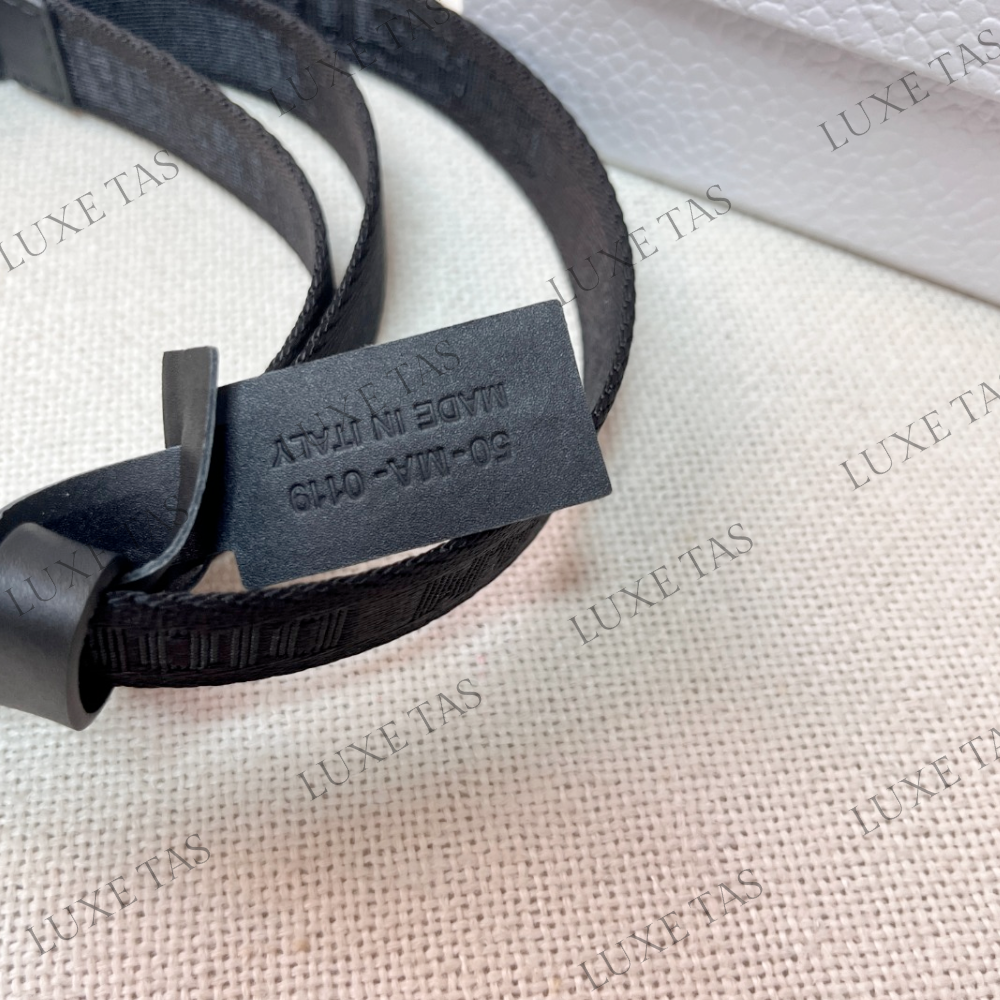 20mm Black Jacquard Saddle Belt Designer Belts for Women