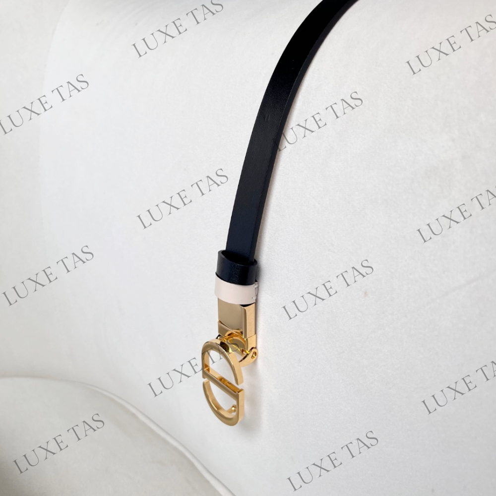 20mm Black and Latte 30 Montaigne Reversible Belt Designer Belts for Women