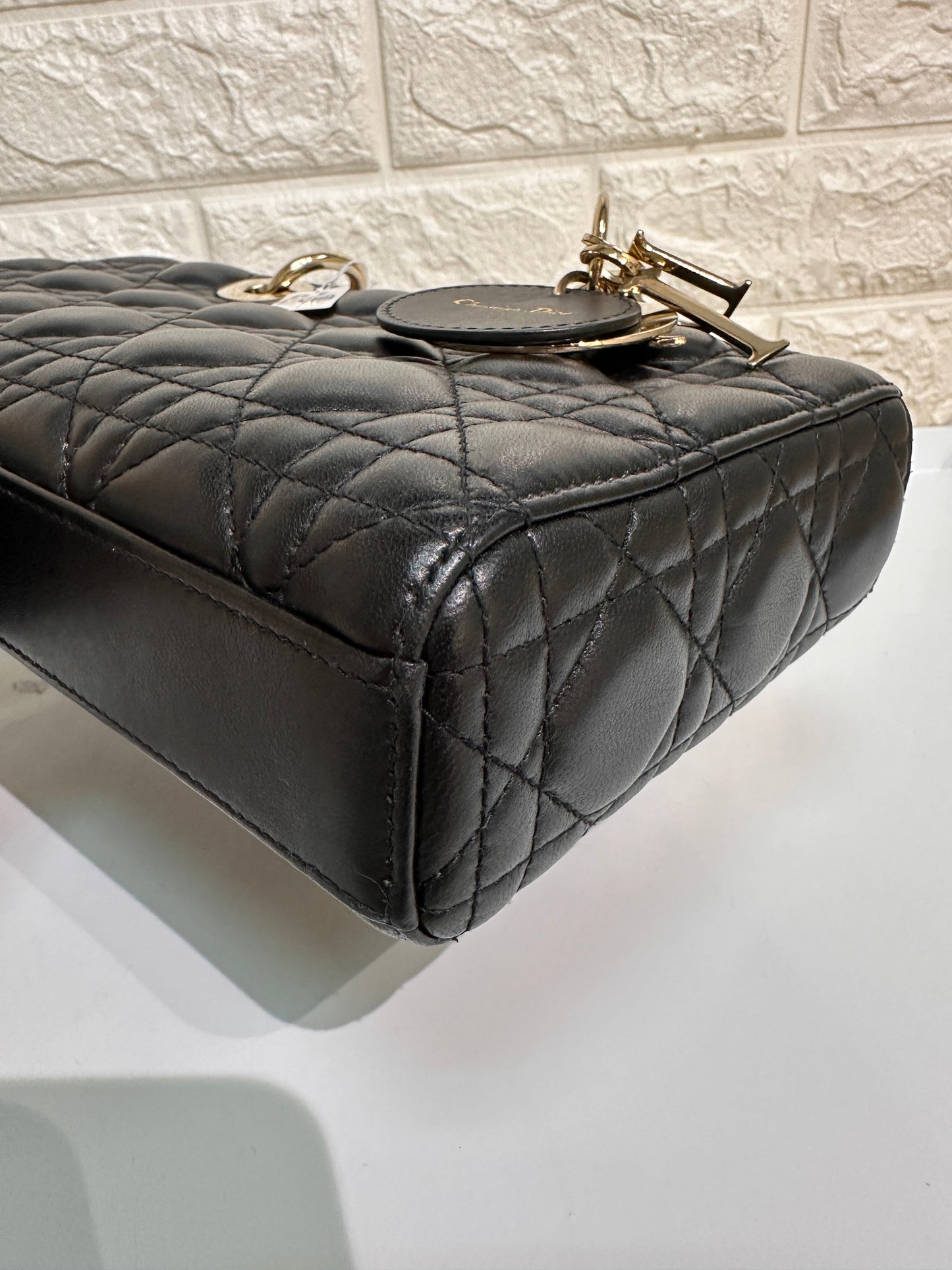 Dior Medium Lady D-Joy Bag Black Cannage Lambskin