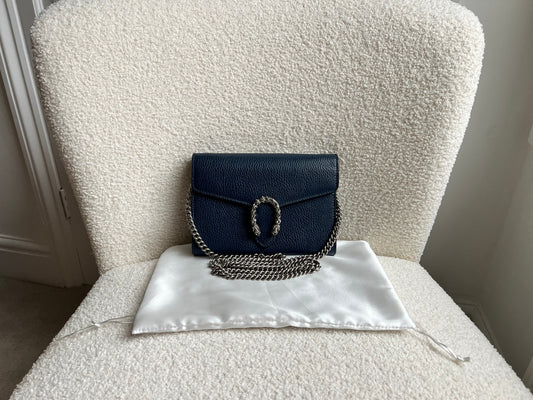 Gucci Dionysus Navy Mini Chain Bag (RRP £1340)