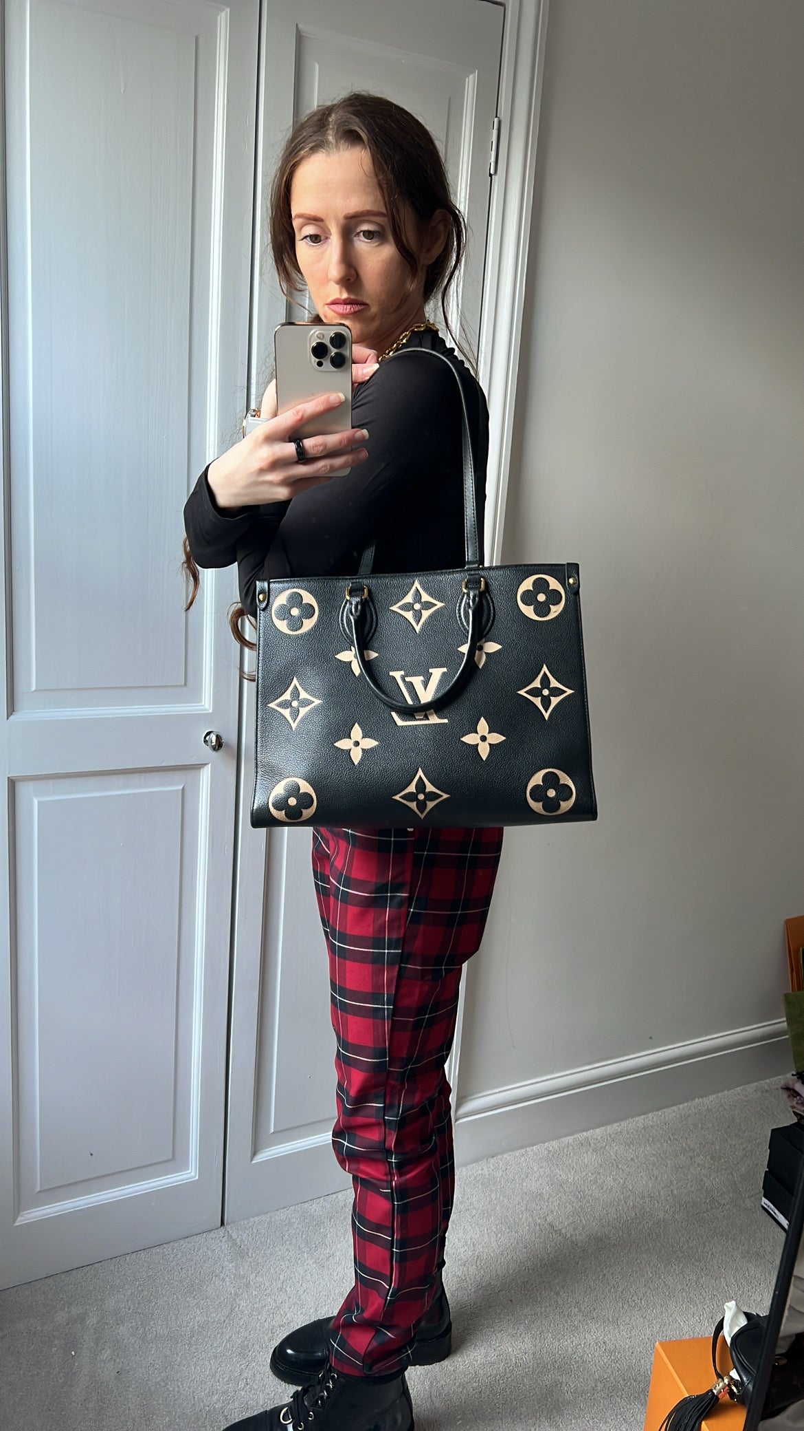 Louis Vuitton On the Go MM Bicolour Empreinte (RRP £2,610)